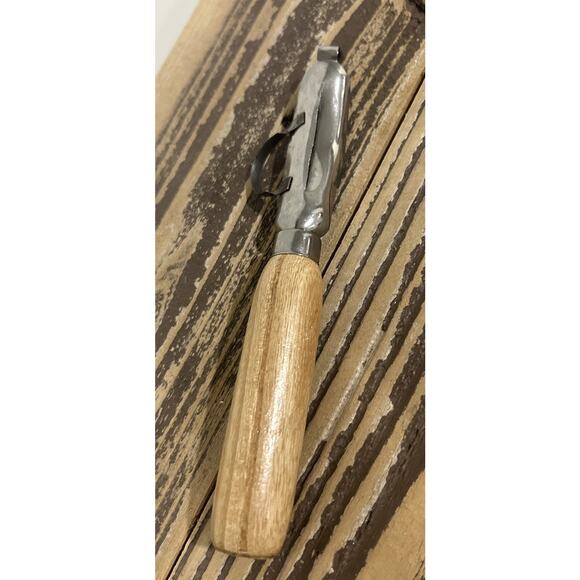 Vintage Peeler Corer Wooden Handle MCM Antique Collectible Kitchen Utensil - Picture 4 of 5